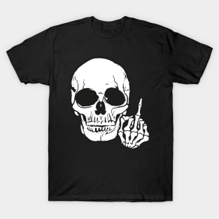 Skull Middle Finger T-Shirt